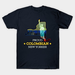 Proud Colombian New Yorker - New York State T-Shirt